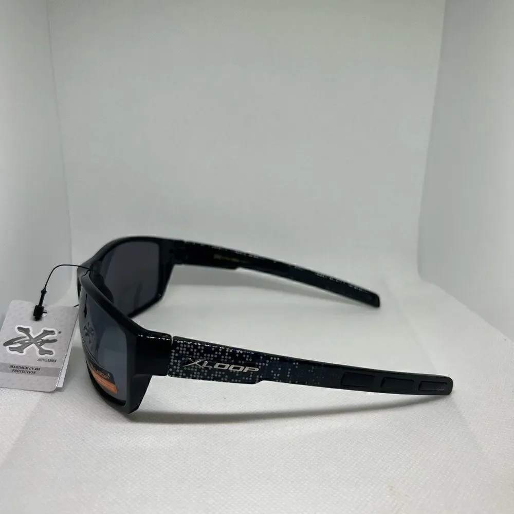 X-Loop Oval Wrap Mens Sunglasses